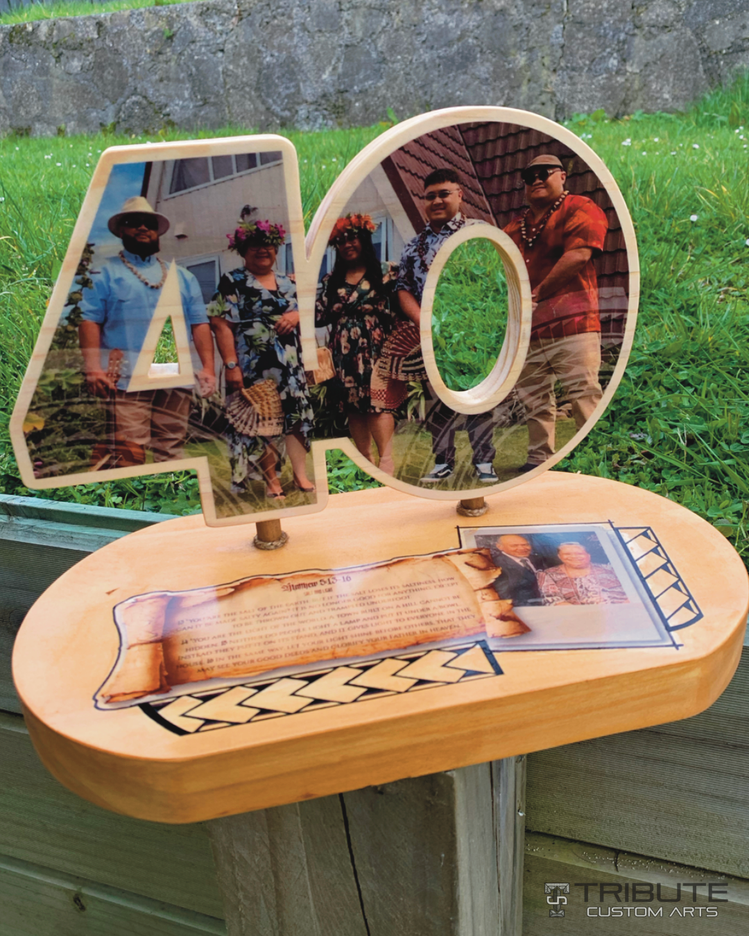 Character Wood Print